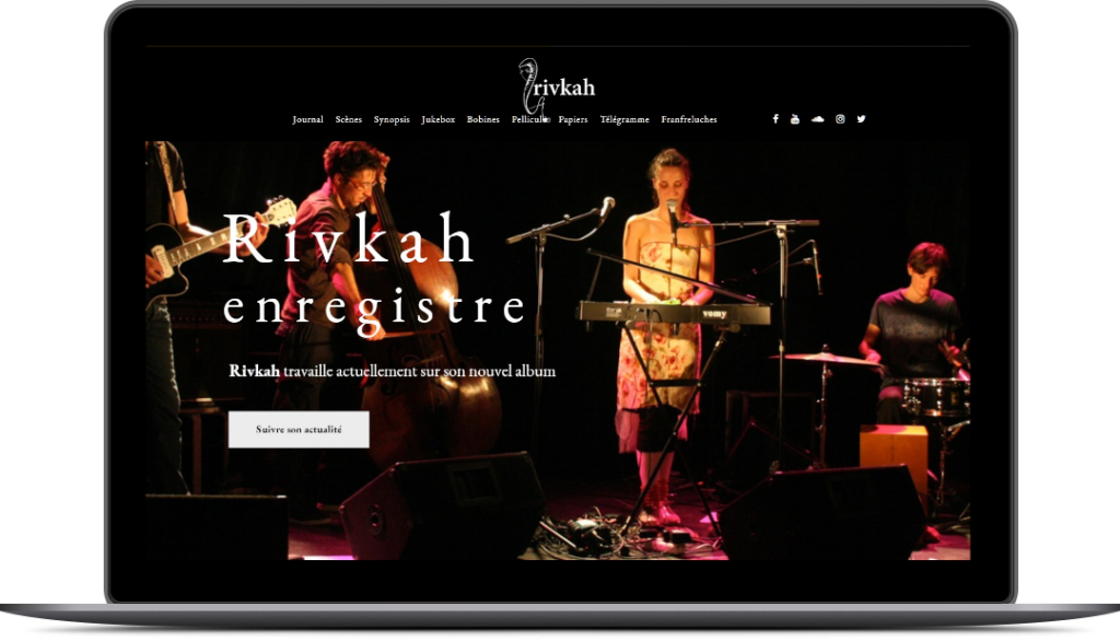 page d'accueil Rivkah